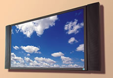 Wall mounted LCD television